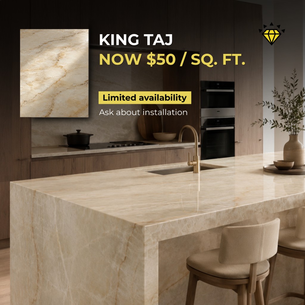 King Taj stone special — $50 per square foot, limited availability